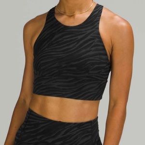 Black Le tigre Lululemon Wunder Train Long Line Bra
